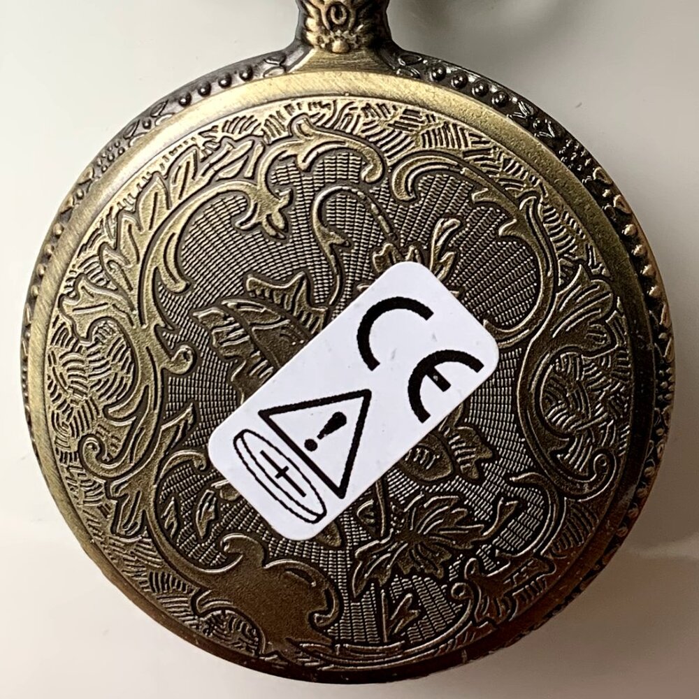Vintage Style Copper Quartz Pocket Watch - Picture 8 of 11